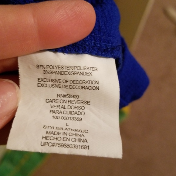 Long sleeve shift type dress.Size L Gibson Latimer - Picture 6 of 7